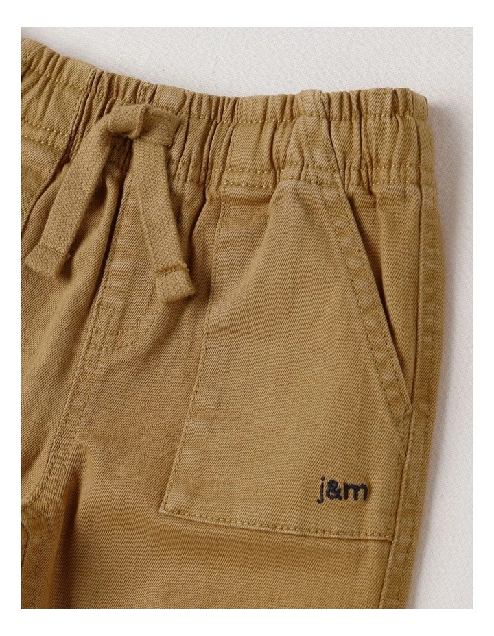 Murray Denim Cuffed Utility Jogger in Tan image 2