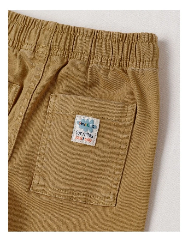 Murray Denim Cuffed Utility Jogger in Tan image 4
