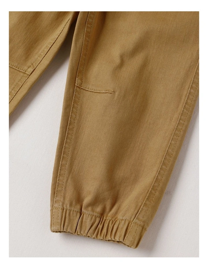 Murray Denim Cuffed Utility Jogger in Tan image 5
