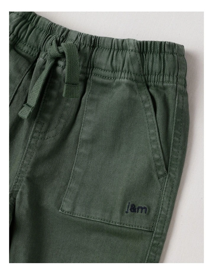 Murray Denim Cuffed Utility Jogger in Green image 2