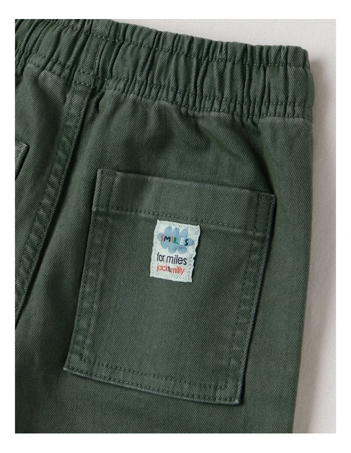 Murray Denim Cuffed Utility Jogger in Green image 4