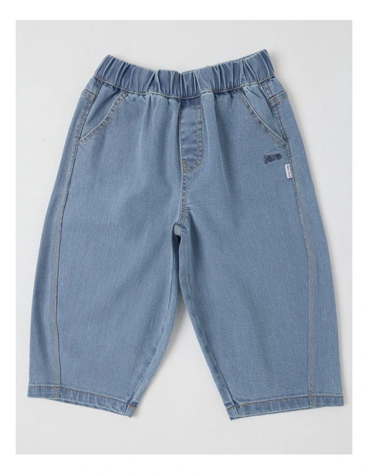 Bertie Denim Barrel Leg Jean in Blue image 1