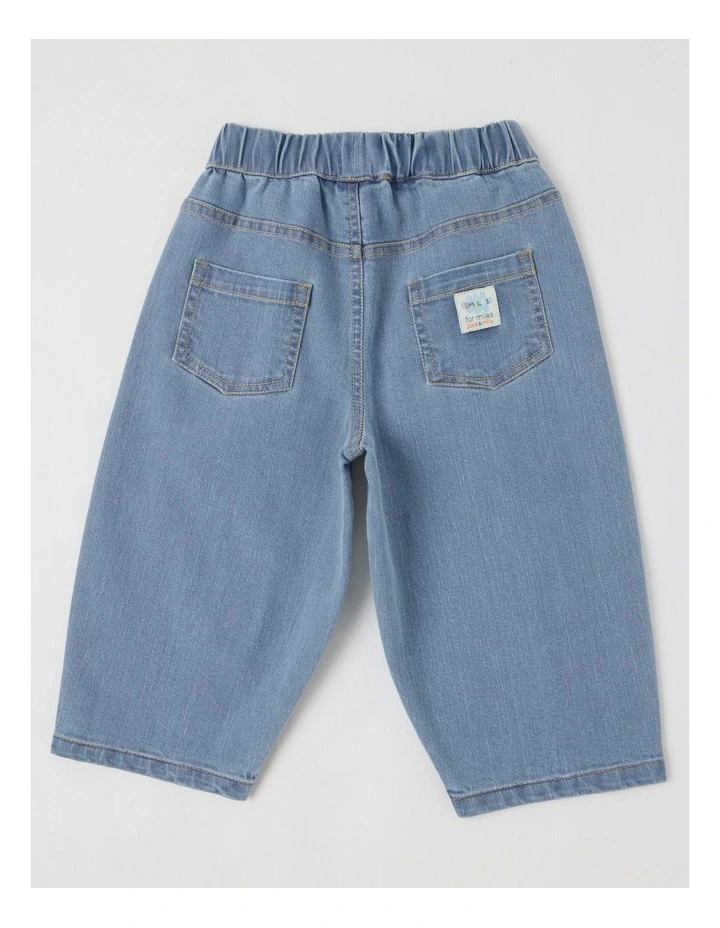 Bertie Denim Barrel Leg Jean in Blue image 3