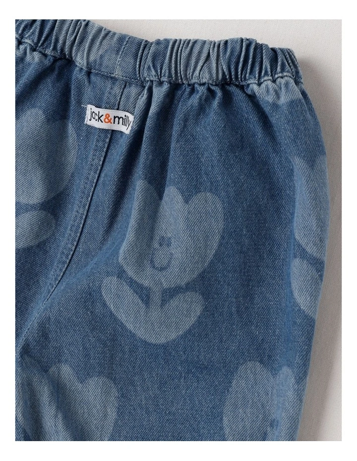 Wren Tulip Knit Denim in Jean image 4