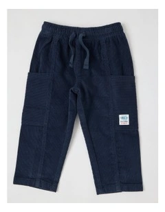 Bruce Baggy Cord Pant in Navy