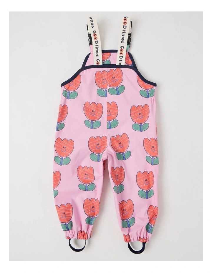 'Banjo' Waterproof Overall In Pink image 3