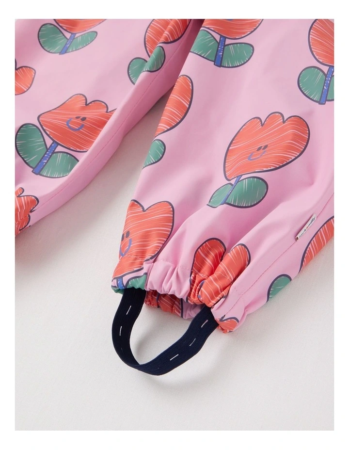 'Banjo' Waterproof Overall In Pink image 4