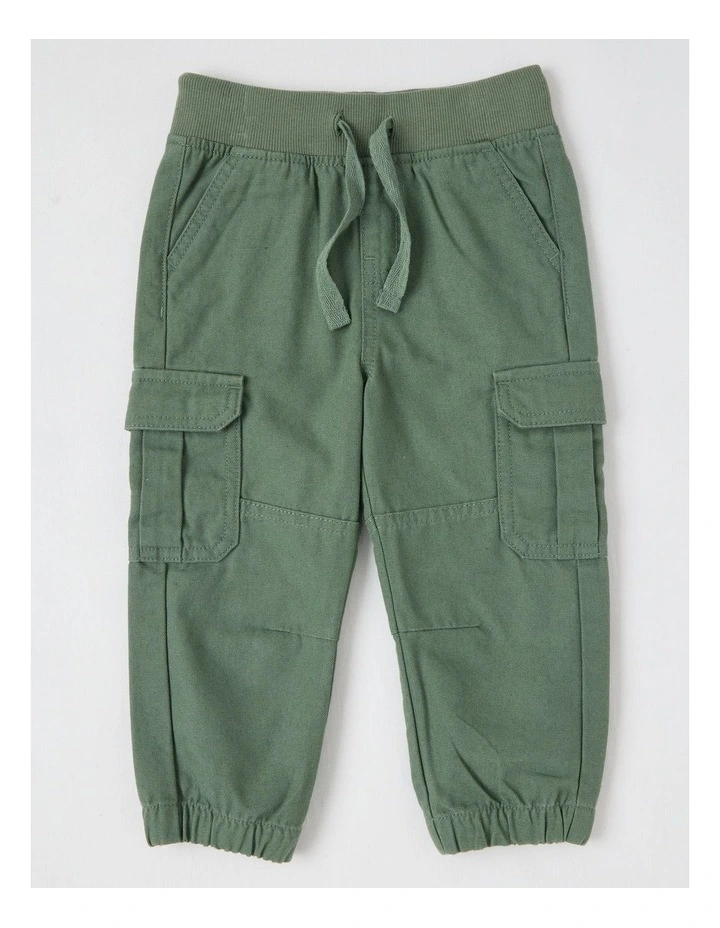 Ben Cuffed Cargo Pant in Olive image 1