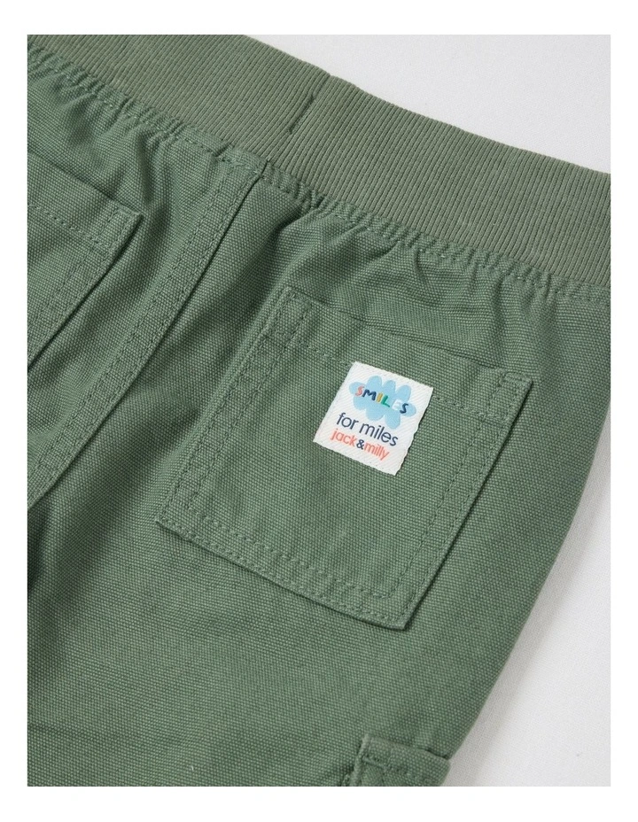 Ben Cuffed Cargo Pant in Olive image 4