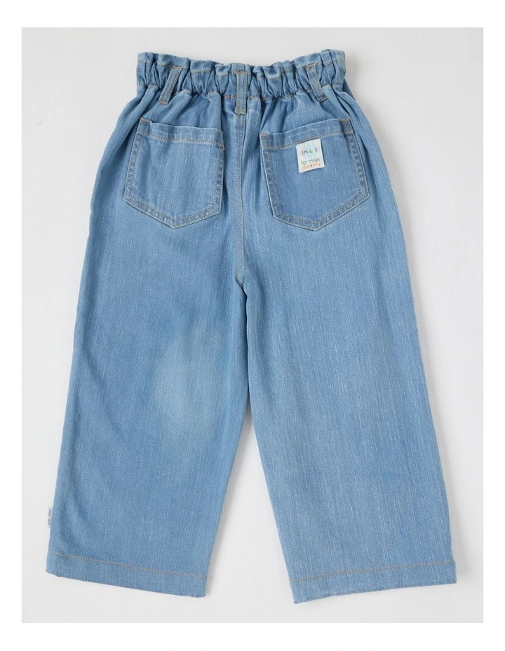 Sienna Wide Leg Pant in Denim image 4