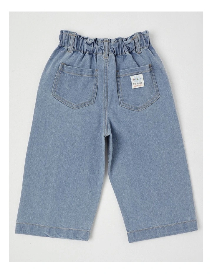 Sienna Wide Leg Pant in Denim image 3