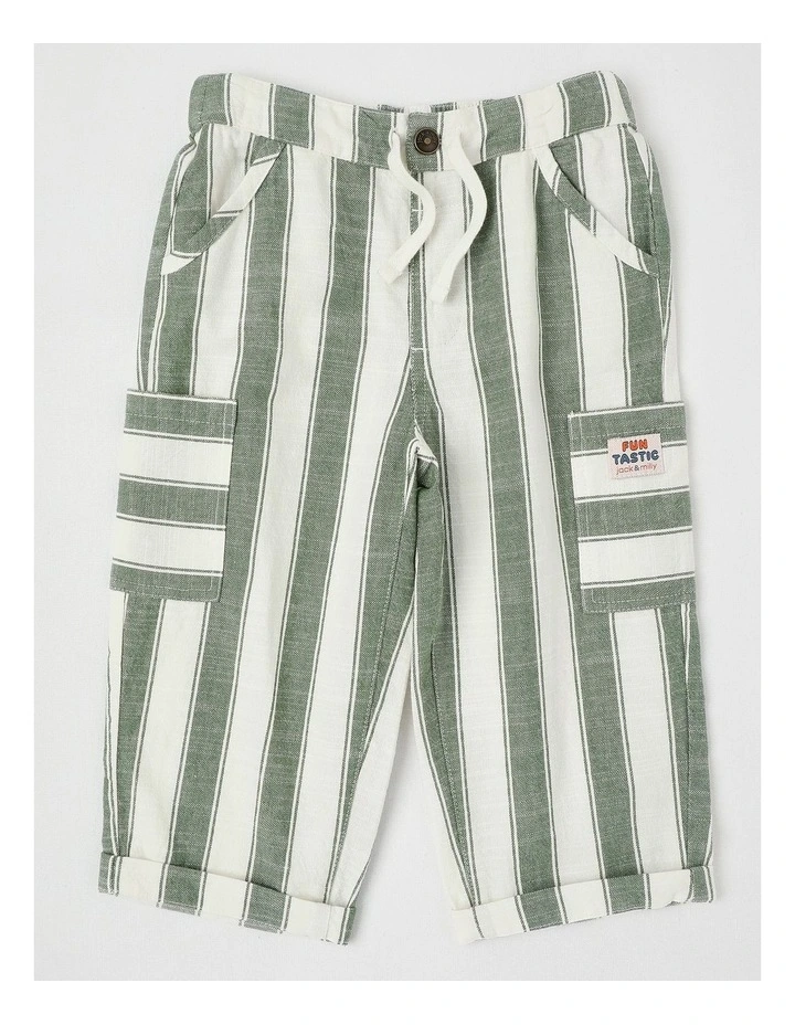Rex Yarn Dyed Stripe Pant in Sage image 1
