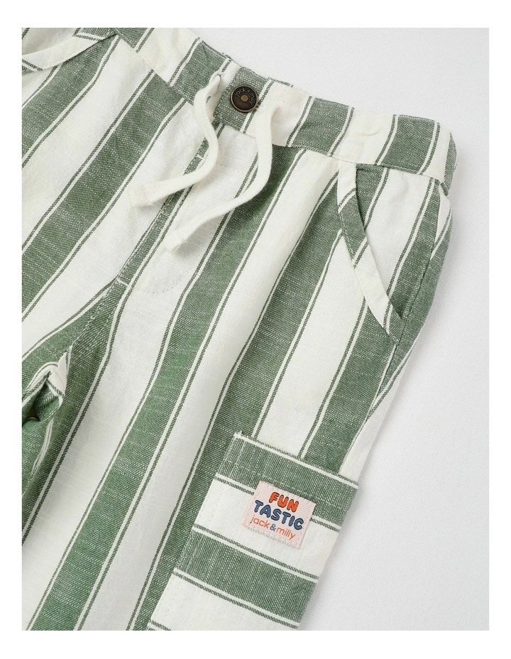 Rex Yarn Dyed Stripe Pant in Sage image 2