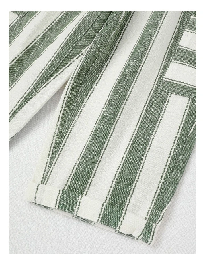 Rex Yarn Dyed Stripe Pant in Sage image 4