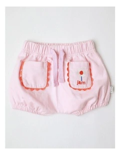Essentials Mila Knit Denim Short in Pink