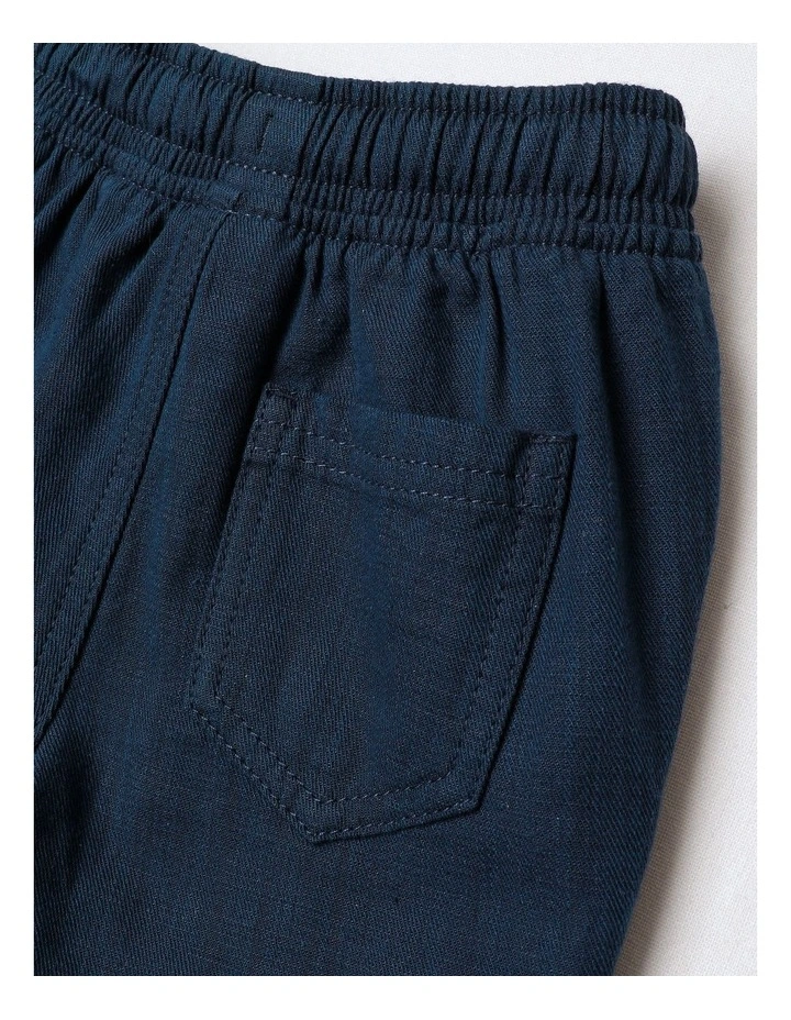 Essentials Beau Textured Woven Short in Navy image 4