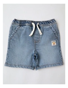 Lochie Denim Jorts in Denim