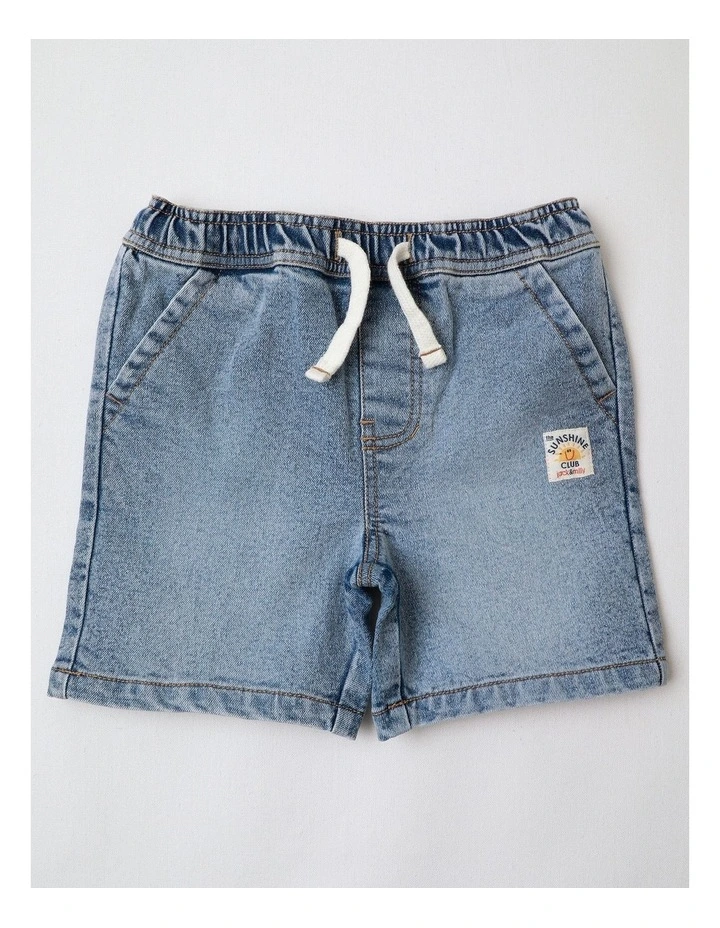 Lochie Denim Jorts in Denim image 1