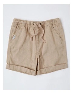 Henry Stretch Twill Shorts in Tan
