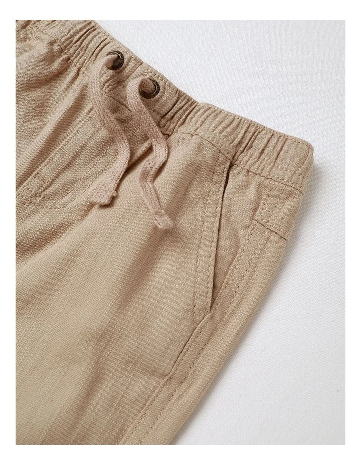 Henry Stretch Twill Shorts in Tan image 2