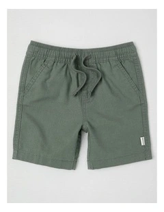 Essentials Ollie Textured Woven Short in Green