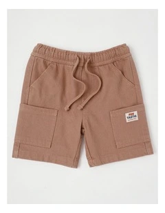 Phil Short with Side Pockets in Brown