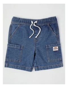 Phil Short with Side Pockets in Denim