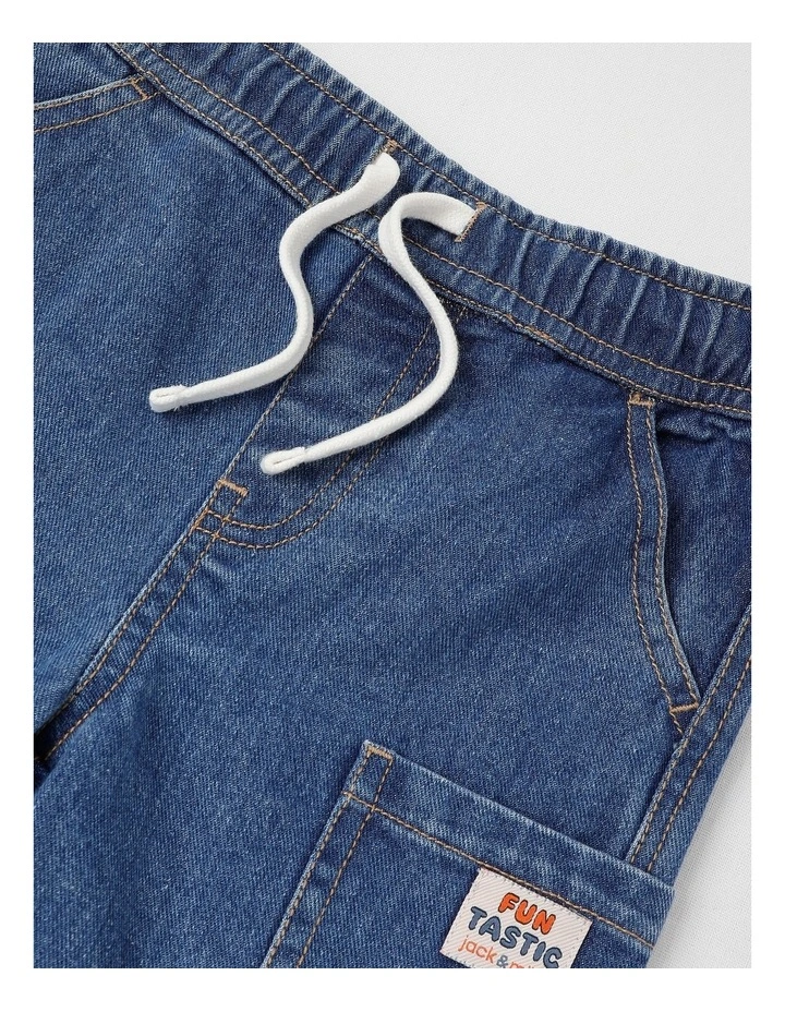 Phil Short with Side Pockets in Denim image 2