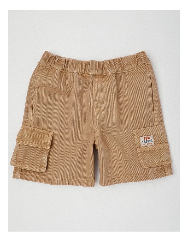 Percy Cargo Shorts in Tan image 1