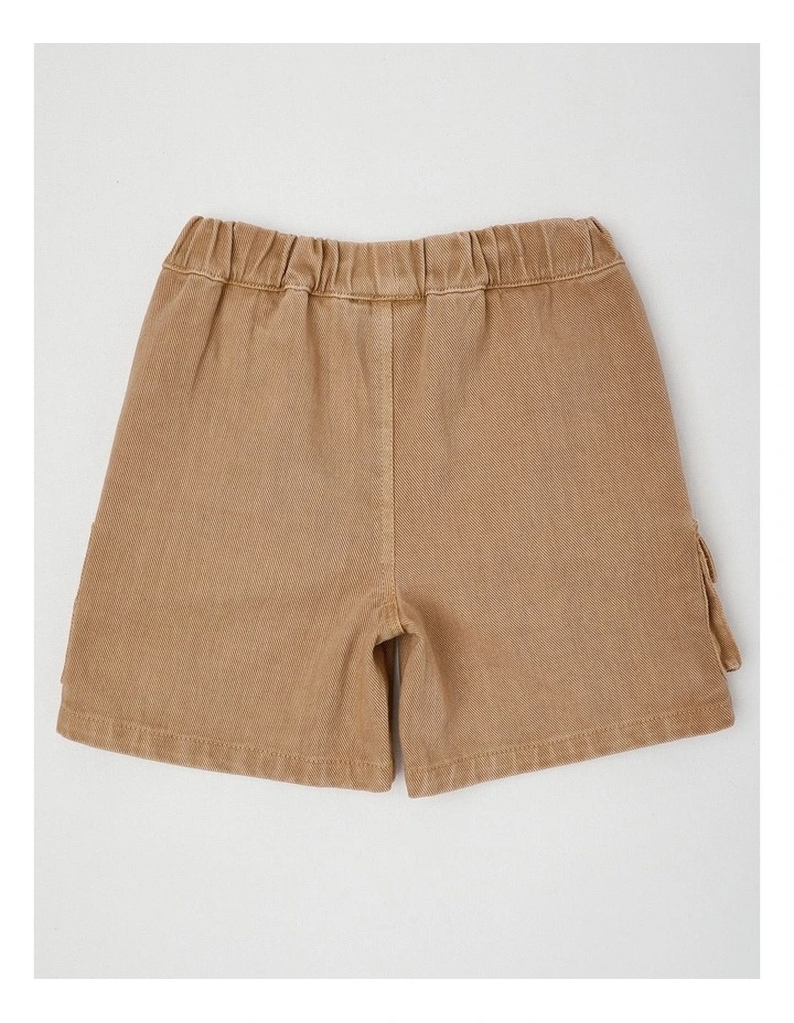 Percy Cargo Shorts in Tan image 3