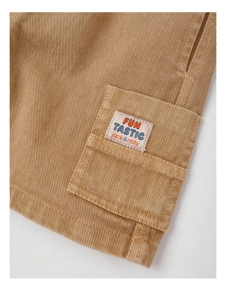 Percy Cargo Shorts in Tan image 4