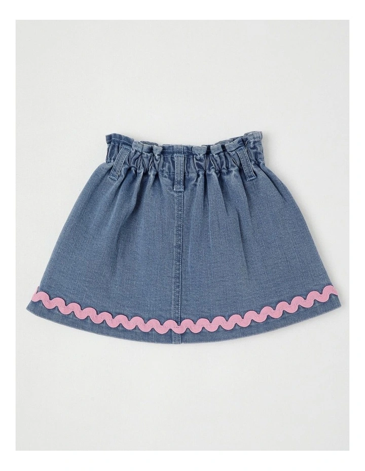April A-Line Denim Skirt in Denim image 3