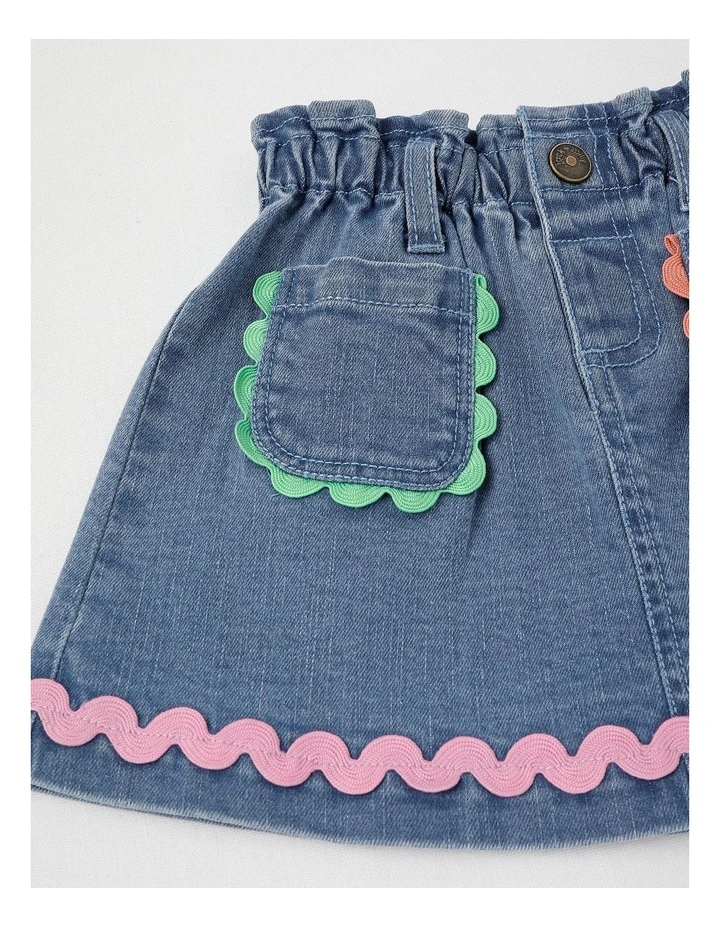 April A-Line Denim Skirt in Denim image 4