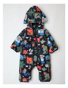 Kai Quilted Zip Puffer in Coverall