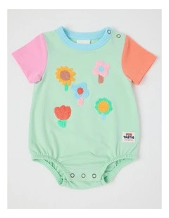 Reggie Colourblocked Bodysuit in Sage