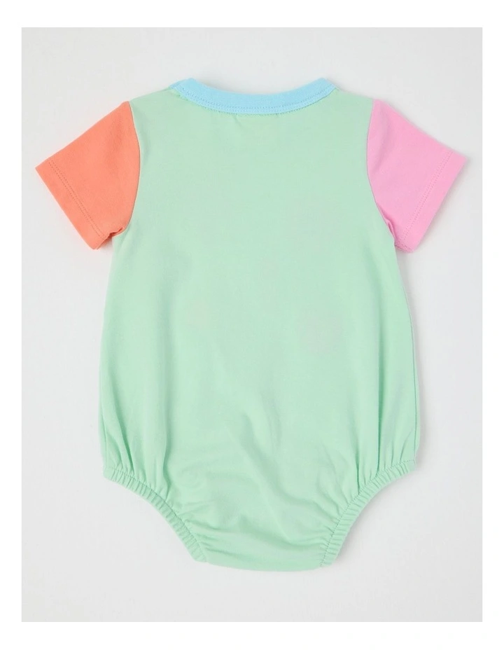 Reggie Colourblocked Bodysuit in Sage image 3