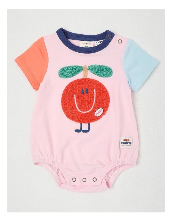 Reggie Colourblocked Bodysuit in Pink image 1