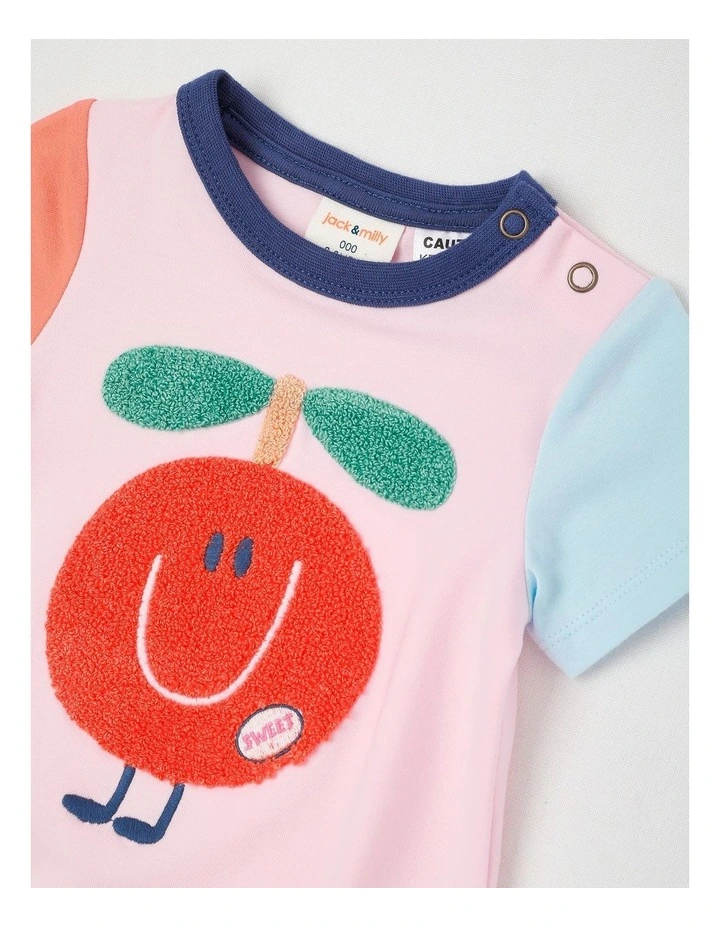 Reggie Colourblocked Bodysuit in Pink image 2