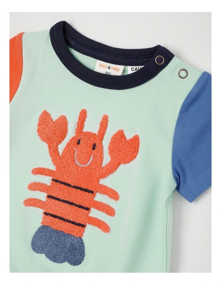 Reggie Colourblocked Bodysuit in Green image 2