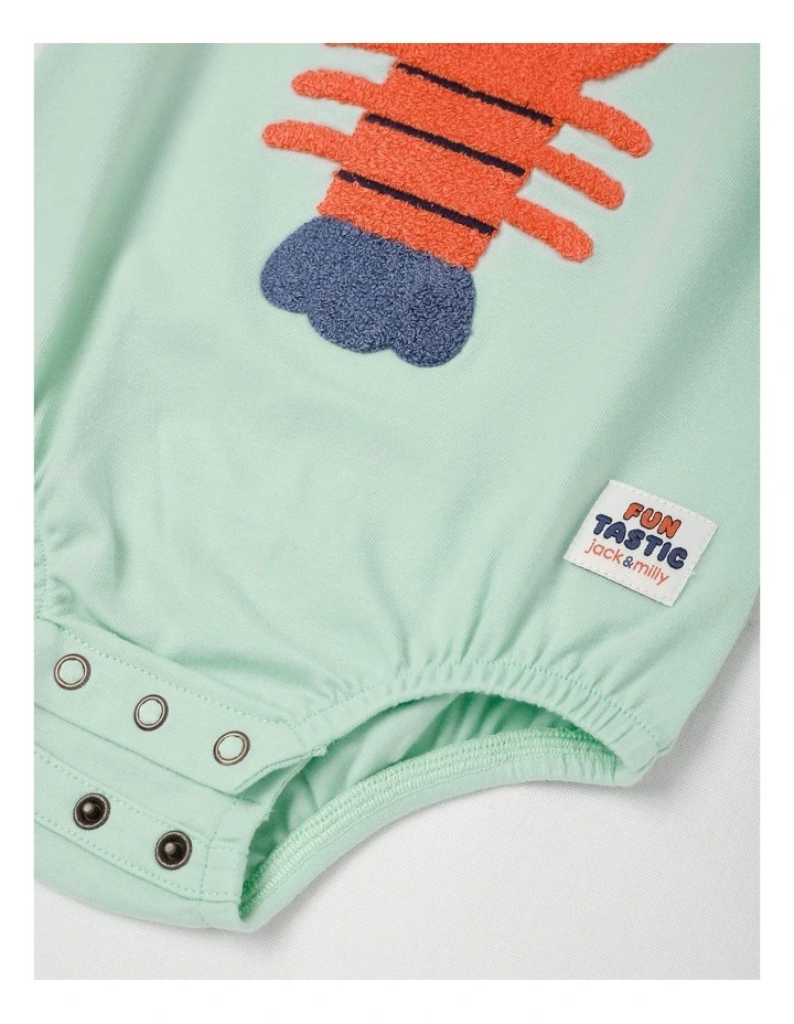 Reggie Colourblocked Bodysuit in Green image 4
