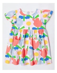 Marnie Short Sleeve Knit Dress in Multi
