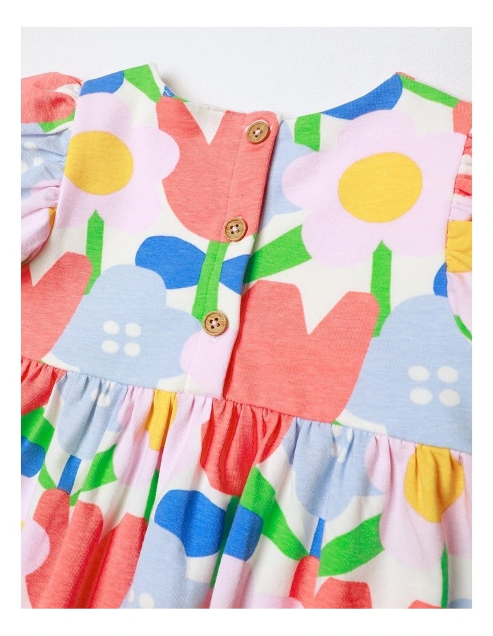 Marnie Short Sleeve Knit Dress in Multi image 5