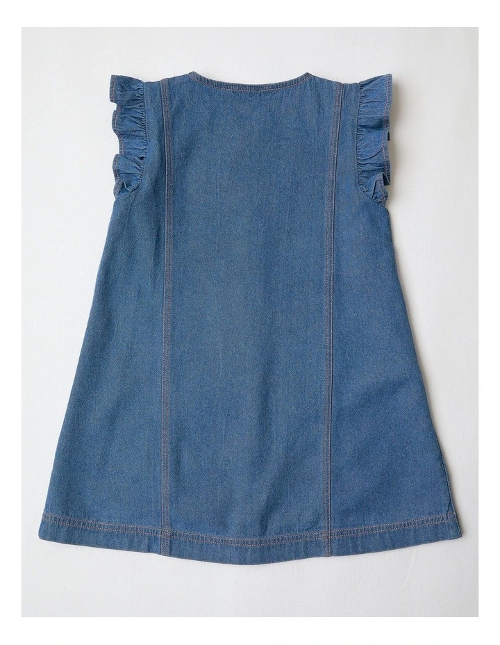 Hattie Mini Dress In Denim image 3