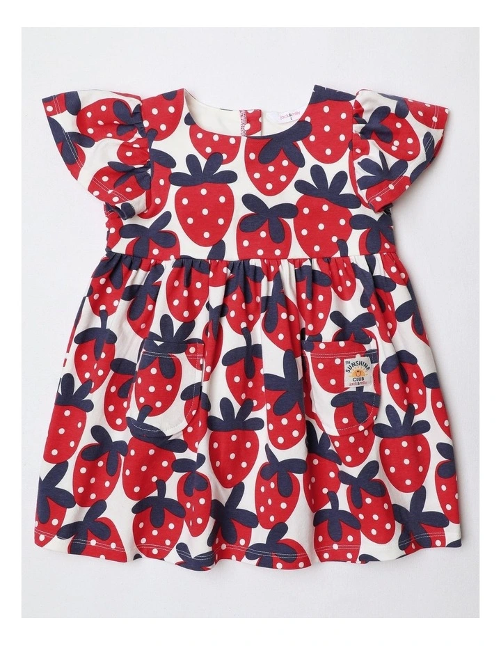 Marnie Short Sleeve Knit Dress In White image 1
