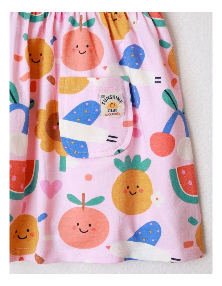 Marnie Short Sleeve Knit Dress in Pink image 4