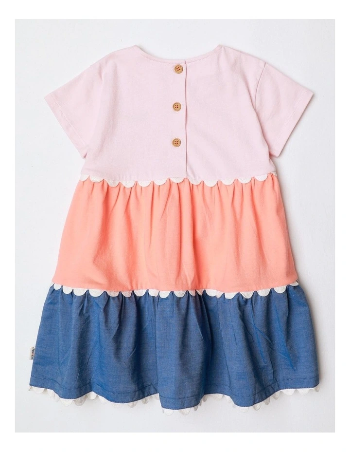Lulu Jersey and Tiered Dress with Ric Rac Trim image 3
