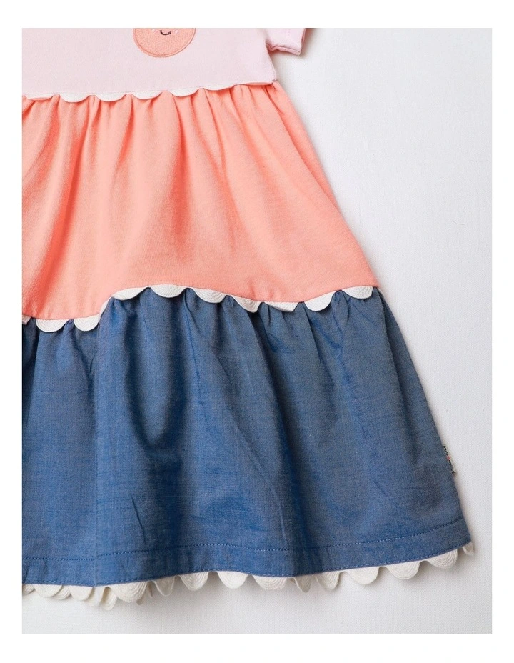 Lulu Jersey and Tiered Dress with Ric Rac Trim image 4
