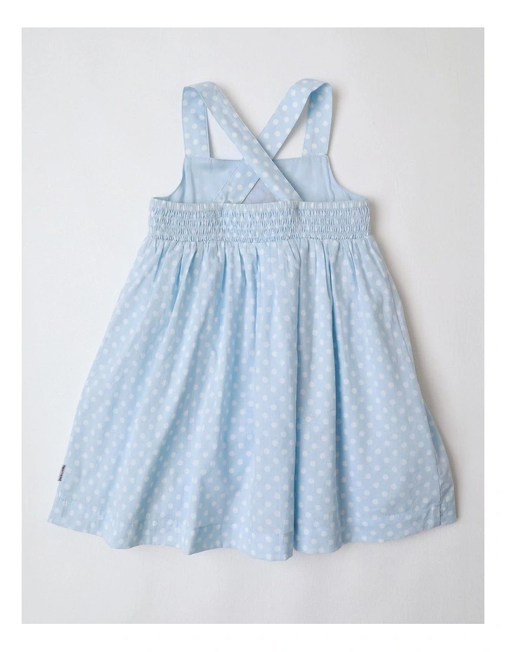Gracie Woven Dobby and Yardage Pinny in Light Blue image 3