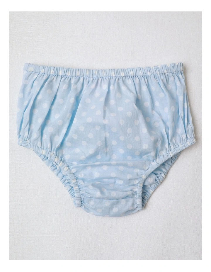Gracie Woven Dobby and Yardage Pinny in Light Blue image 4