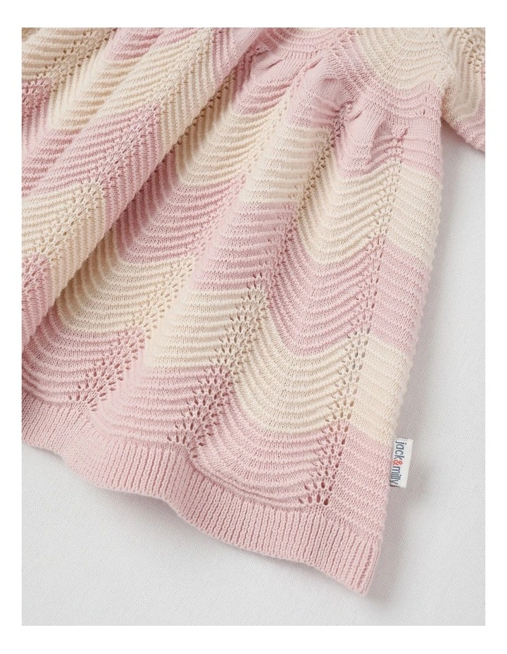 Newborn Penny Knit Pointelle Dress in Pink image 4